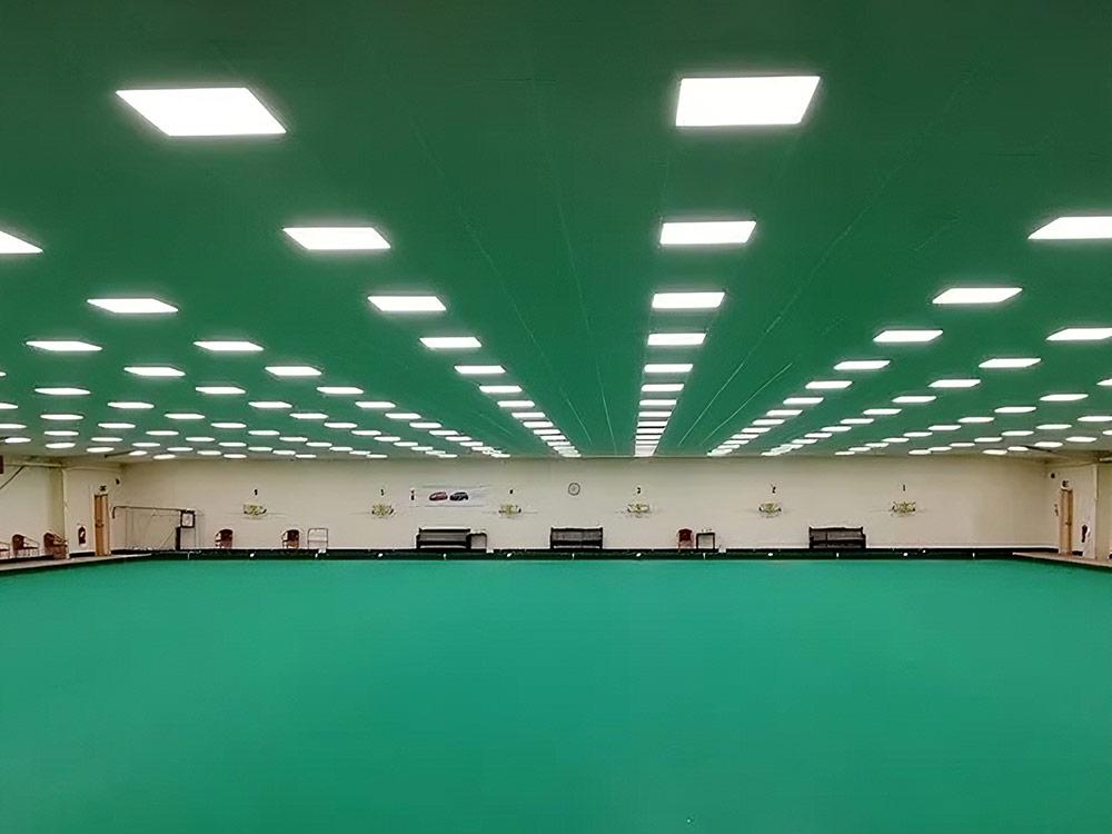 Indoor Bowling Green with Commercial Lighting Roof Lights